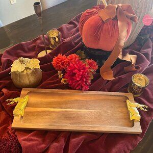 Rustic Charm Wood Serving Tray Charcuterie Board